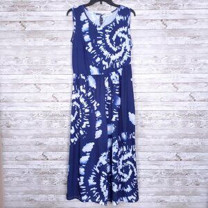 Beyond This Plane Womens Jumpsuit M Sleeveless Wide Leg 115